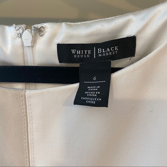 White/beige professional shift dress - Picture 3 of 3